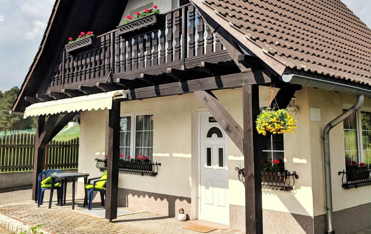 Pension Am Silberberg Gartz Esterno foto
